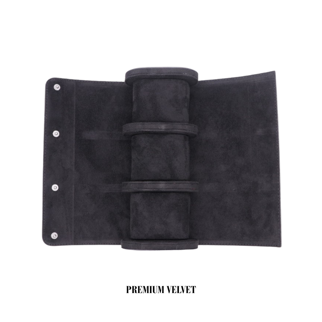ModHouse Pattern-Lined Leather Watch Roll