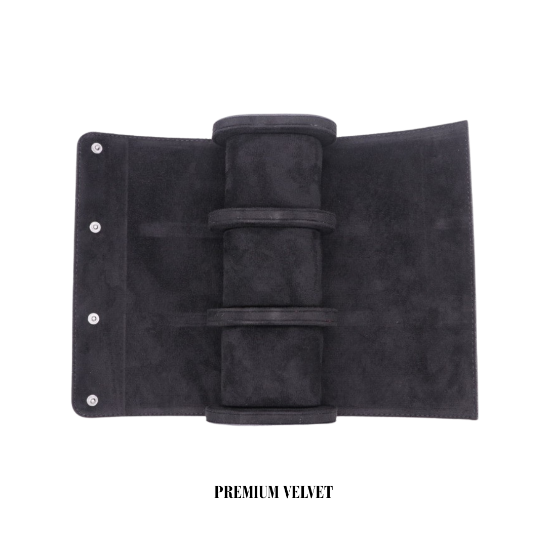 ModHouse Pattern-Lined Leather Watch Roll
