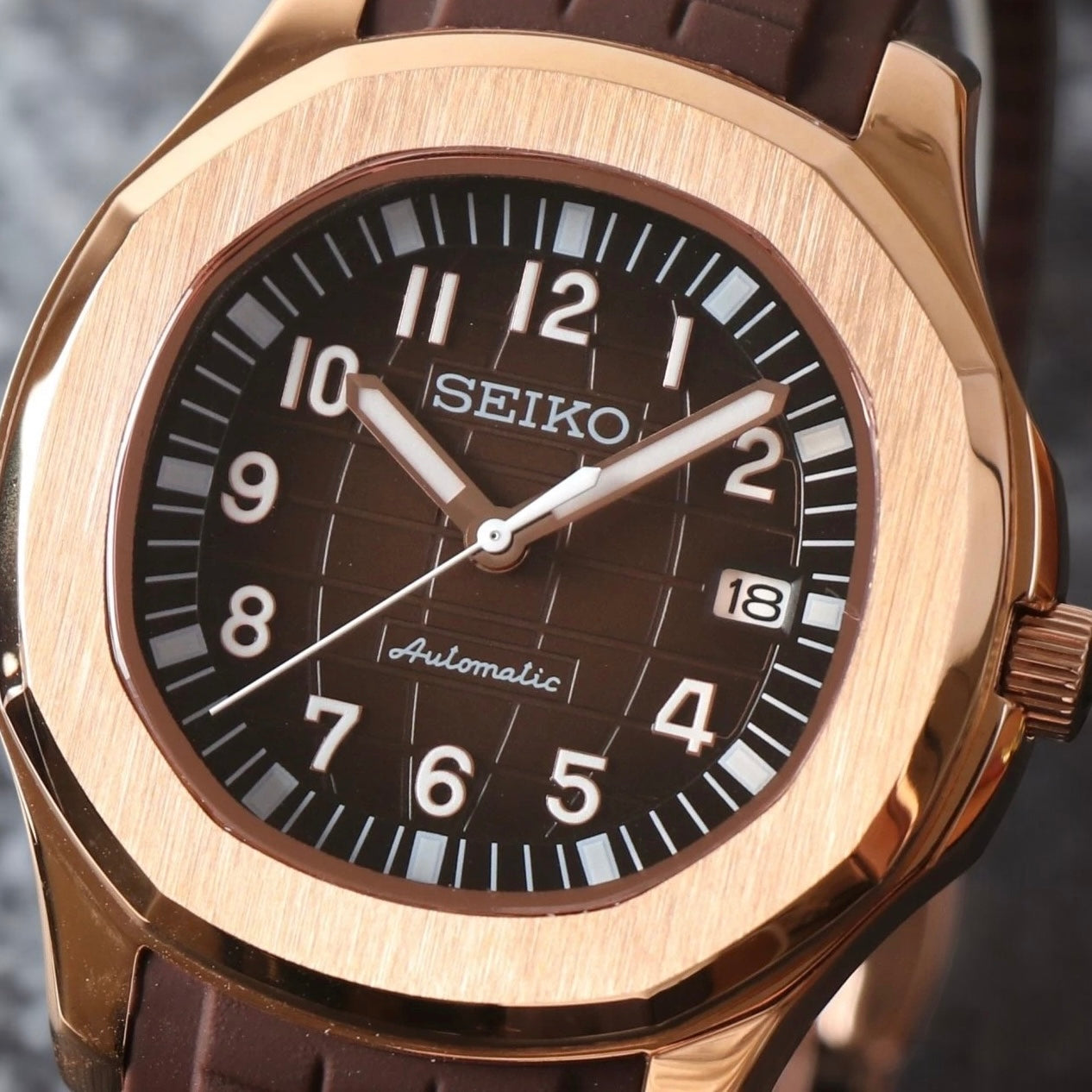 SEIKONAUT | ROSE GOLD BROWN