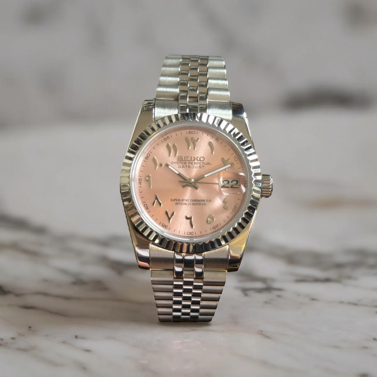 SEIKOJUST | PINK ARABIC DIAL